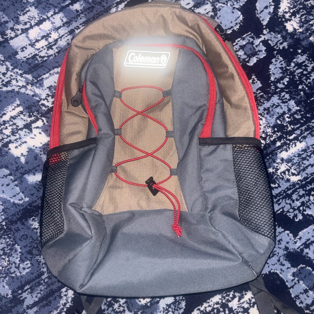 Coleman Black and Red Insulated Backpack
